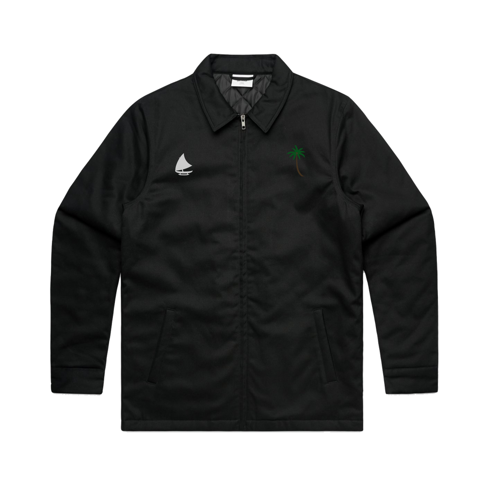 Palm Proa Embroidered Jacket - Black